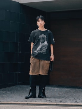 「CALMANTHOLOGY（カルマンソロジー）のアイテム」を使った、kanayamataiseiさん（メンズ・177cm）の夏コーディネート
