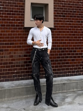 「アイテム（ブーツ）」を使った、kanayamataiseiさん（メンズ・178cm）の夏コーディネート
