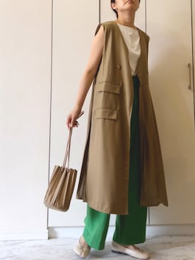 「a:mure（アミュール）のアイテム」を使った、NAnaさん（レディース・158cm）の夏コーディネート