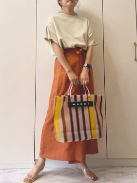 「Chez toi（シェトワ）のアイテム」を使った、NAnaさん（レディース・158cm）の夏コーディネート