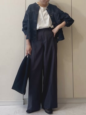 「アイテム（ジャケット/アウター）」を使った、NAnaさん（レディース・158cm）の秋コーディネート