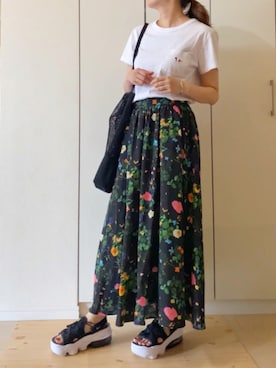 「classicalelf（クラシカルエルフ）のアイテム（バッグ）」を使った、NAnaさん（レディース・158cm）の夏コーディネート
