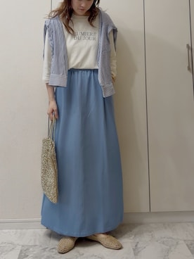 「OMNES（オムネス）のアイテム」を使った、NAnaさん（レディース・159cm）の春コーディネート