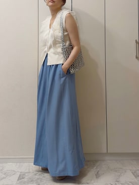「OMNES（オムネス）のアイテム」を使った、NAnaさん（レディース・158cm）の夏コーディネート