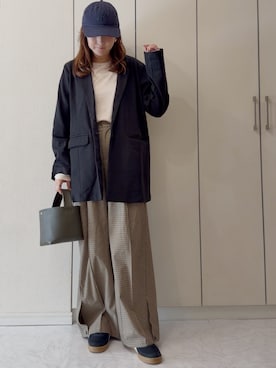 「アイテム（テーラードジャケット）」を使った、NAnaさん（レディース・158cm）の秋コーディネート