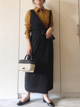 「MK MICHEL KLEIN（エムケーミッシェルクラン）のアイテム（ワンピース/ドレス）」を使った、NAnaさん（レディース・158cm）の秋コーディネート