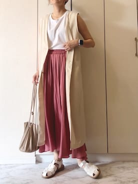 「MK MICHEL KLEIN（エムケーミッシェルクラン）のアイテム」を使った、NAnaさん（レディース・158cm）の夏コーディネート