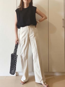 「アンブルネージュ」｜「アイテム（アクセサリー）」を使った、NAnaさん（レディース・158cm）の夏コーディネート