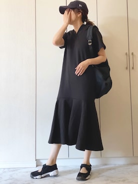「スウェットワンピース」｜NAnaさん（レディース・158cm）の夏コーディネート