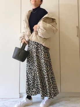 「Ciena」｜「アイテム（アクセサリー）」を使った、NAnaさん（レディース・158cm）の秋コーディネート