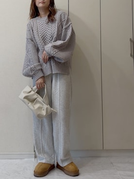 「アイテム（シューズ、イエロー系）」を使った、NAnaさん（レディース・158cm）の冬コーディネート