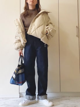 「Ciena」｜「アイテム（ジャケット/アウター）」を使った、NAnaさん（レディース・158cm）の冬コーディネート