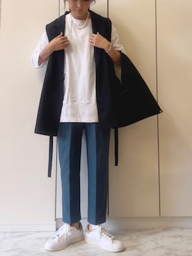 「reca（レカ）のアイテム（スラックス）」を使った、NAnaさん（レディース・158cm）の秋コーディネート