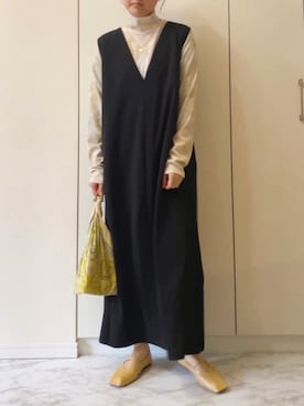 「Ciena」｜「アイテム（アクセサリー）」を使った、NAnaさん（レディース・158cm）の春コーディネート