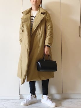 「NANO universe（ナノユニバース）のアイテム（ジャケット/アウター）」を使った、NAnaさん（レディース・158cm）の冬コーディネート