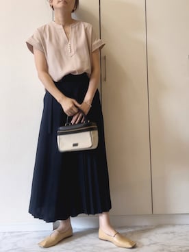「MK MICHEL KLEIN（エムケーミッシェルクラン）のアイテム」を使った、NAnaさん（レディース・158cm）の夏コーディネート