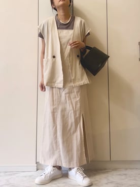 「frames RAY CASSIN（フレームスレイカズン）のアイテム（ワンピース/ドレス）」を使った、NAnaさん（レディース・158cm）の秋コーディネート