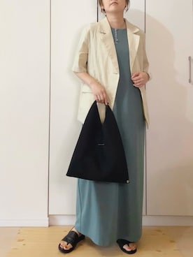「crie conforto（クリーコンフォルト）のアイテム（ワンピース/ドレス）」を使った、NAnaさん（レディース・158cm）の夏コーディネート