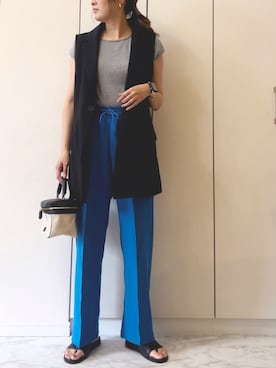 「ROPE' PICNIC（ロペピクニック）のアイテム（ジャケット/アウター）」を使った、NAnaさん（レディース・158cm）の夏コーディネート