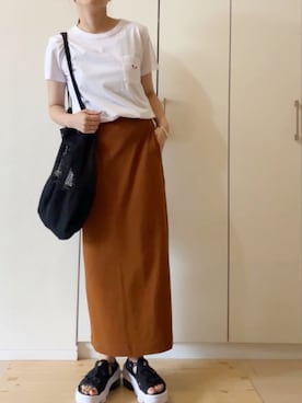 「MAISON KITSUNE」｜NAnaさん（レディース・158cm）の夏コーディネート