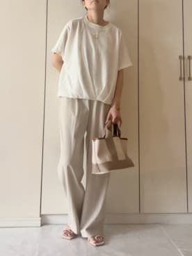 「TOPKAPI（トプカピ）のアイテム」を使った、NAnaさん（レディース・158cm）の夏コーディネート