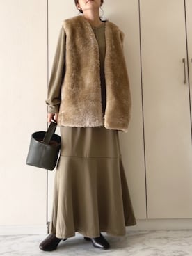 「LOWRYS FARM（ローリーズファーム）のアイテム（その他アウター）」を使った、NAnaさん（レディース・158cm）の秋コーディネート