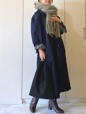 「Ciena」｜「アイテム（ブーツ）」を使った、NAnaさん（レディース・158cm）の秋コーディネート