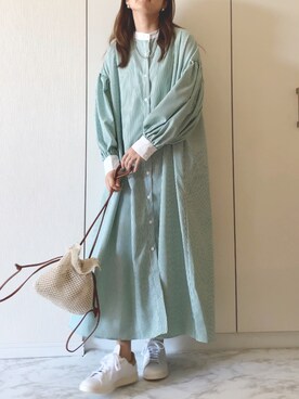 「Joie（ジョア）のアイテム」を使った、NAnaさん（レディース・158cm）の春コーディネート