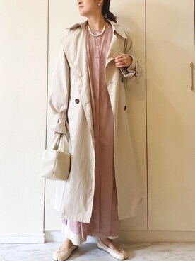 「JOURNAL STANDARD relume（ジャーナルスタンダード　レリューム）のアイテム（ワンピース/ドレス）」を使った、NAnaさん（レディース・158cm）の春コーディネート