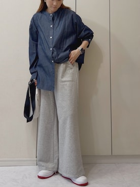 「アイテム（スウェットパンツ）」を使った、NAnaさん（レディース・158cm）の秋コーディネート