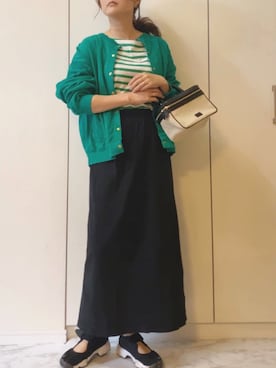 「アイテム（カーディガン/ボレロ）」を使った、NAnaさん（レディース・158cm）の春コーディネート