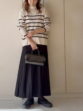 「アイテム（ニット/セーター）」を使った、NAnaさん（レディース・158cm）の秋コーディネート