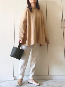 「reca（レカ）のアイテム（スウェット）」を使った、NAnaさん（レディース・158cm）の冬コーディネート