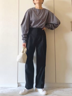 「MK MICHEL KLEIN（エムケーミッシェルクラン）のアイテム」を使った、NAnaさん（レディース・158cm）の春コーディネート