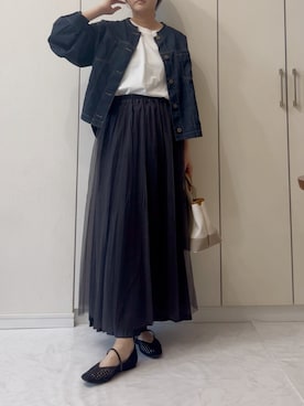 「アイテム（ブルゾン）」を使った、NAnaさん（レディース・158cm）の秋コーディネート