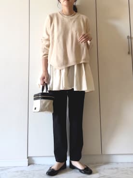 「reca（レカ）のアイテム（トップス）」を使った、NAnaさん（レディース・158cm）の秋コーディネート
