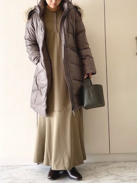 「Calvin Klein（カルバン・クライン）のアイテム（ジャケット/アウター）」を使った、NAnaさん（レディース・158cm）の秋コーディネート