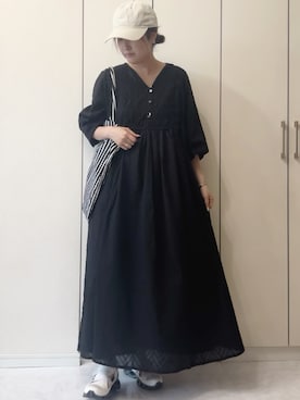 「アイテム（ワンピース/ドレス）」を使った、NAnaさん（レディース・158cm）の夏コーディネート