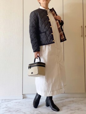 「MACKINTOSH PHILOSOPHY（ﾏｯｷﾝﾄｯｼｭ ﾌｨﾛｿﾌｨｰ）のアイテム（ジャケット/アウター）」を使った、NAnaさん（レディース・158cm）の秋コーディネート