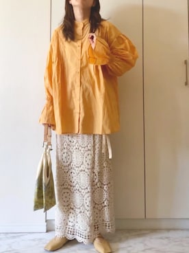 「Joie（ジョア）のアイテム」を使った、NAnaさん（レディース・158cm）の春コーディネート