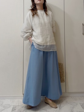 「OMNES（オムネス）のアイテム」を使った、NAnaさん（レディース・158cm）の春コーディネート