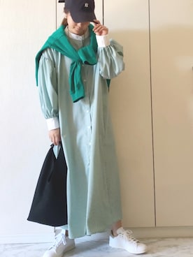 「Joie（ジョア）のアイテム」を使った、NAnaさん（レディース・158cm）の春コーディネート