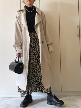 「reca（レカ）のアイテム（ジャケット/アウター）」を使った、NAnaさん（レディース・158cm）の冬コーディネート