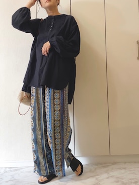 「CORNERS（コーナーズ）のアイテム（パンツ）」を使った、NAnaさん（レディース・158cm）の春コーディネート