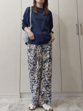 「OMNES（オムネス）のアイテム」を使った、NAnaさん（レディース・158cm）の夏コーディネート