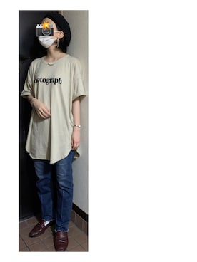 「ビットローファー」｜ハルさん（レディース・158cm）の夏コーディネート
