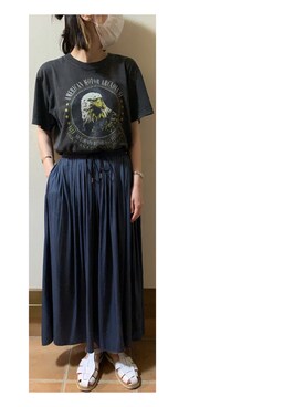 「Acuta（アクータ）のアイテム」を使った、ハルさん（レディース・158cm）の夏コーディネート