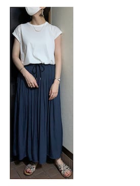 「Acuta（アクータ）のアイテム」を使った、ハルさん（レディース・158cm）の夏コーディネート