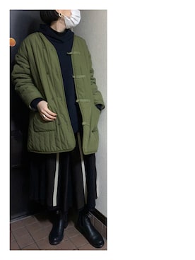 「Blundstone（ブランドストーン）のアイテム」を使った、ハルさん（レディース・158cm）の冬コーディネート