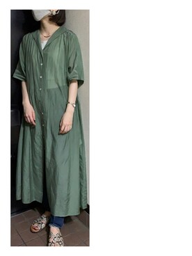 「fireservice（ファイヤーサービス）のアイテム」を使った、ハルさん（レディース・158cm）の夏コーディネート